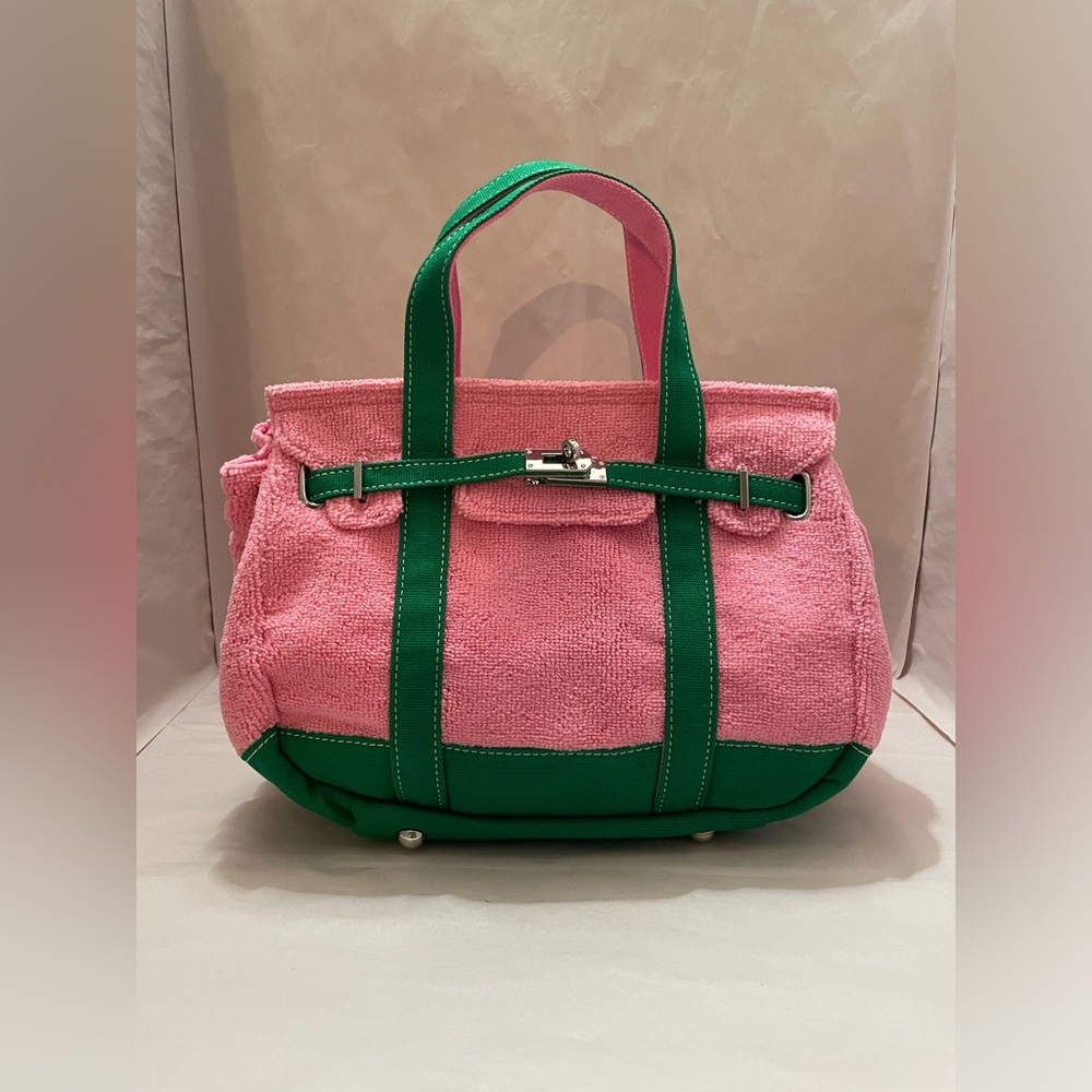 NEW! Boatkin Sunwin Viral Terrycloth Canvas Small Tote Bag